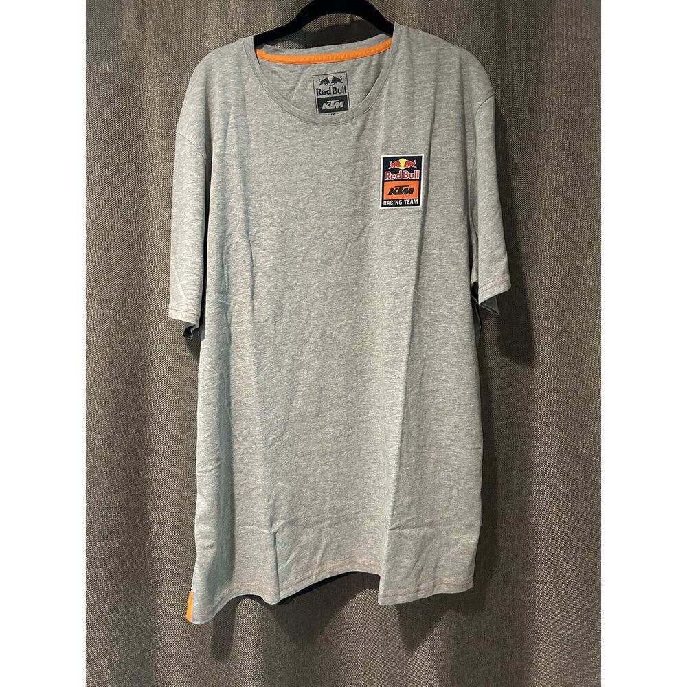 NWT Red Bull Racing Team T Shirt Men’s 3XL, Grey Front, Blue Design Back